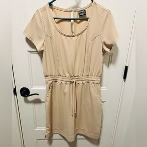 Elegant Beige Women's Dress